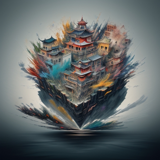 加密貨幣在數位空間中流動與增長的意象