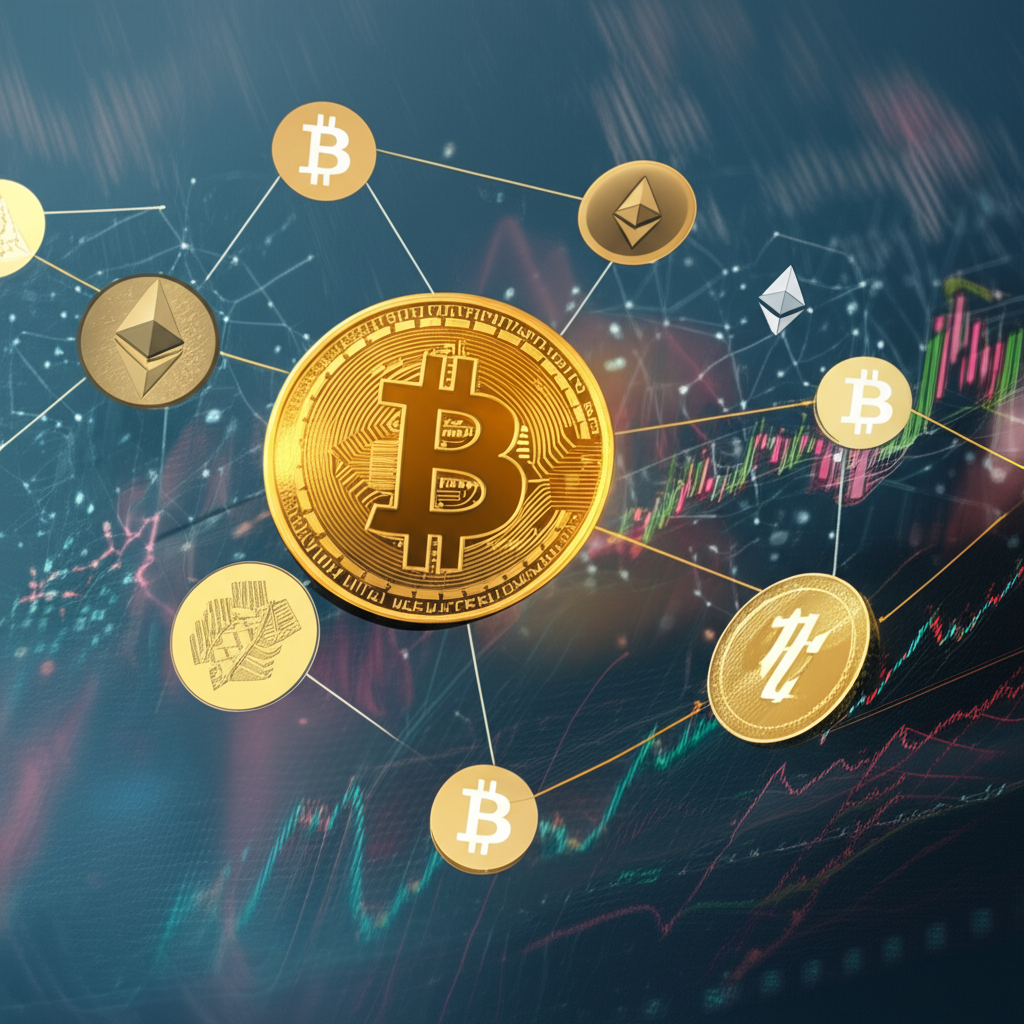 XRP標誌與全球快速支付網路示意圖