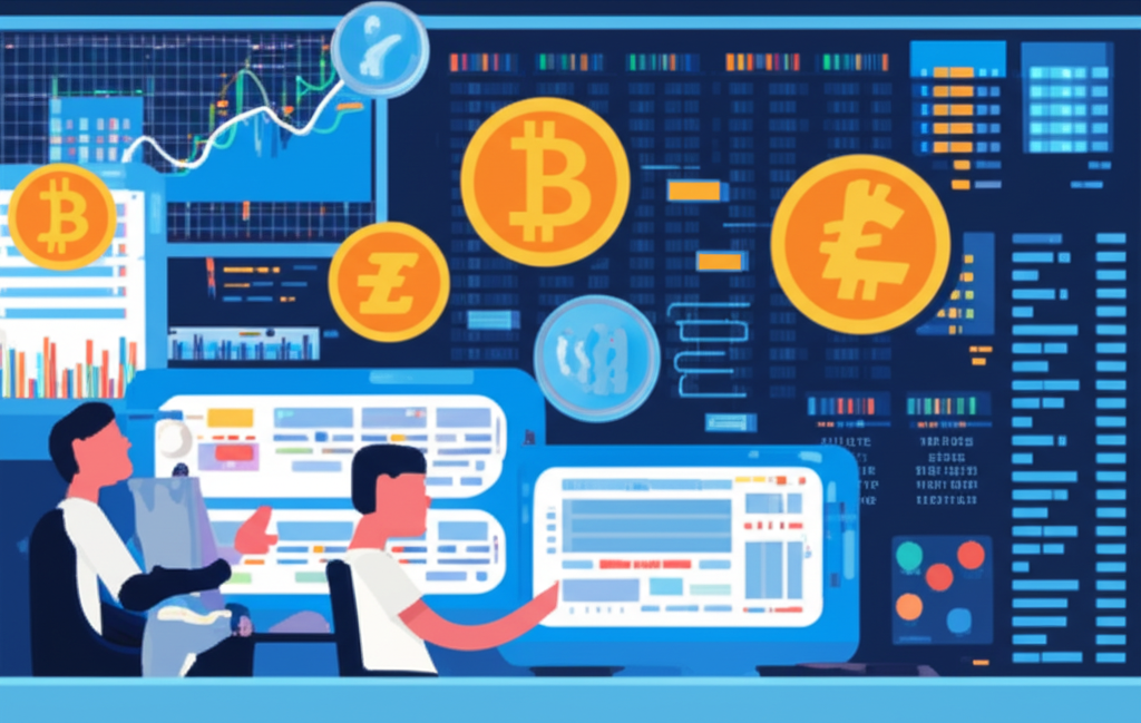 加密貨幣交易介面顯示市場數據與平台代幣表現